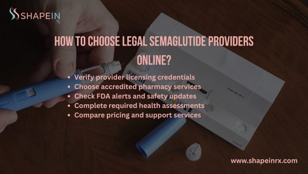 How to Choose Legal Semaglutide Providers Online