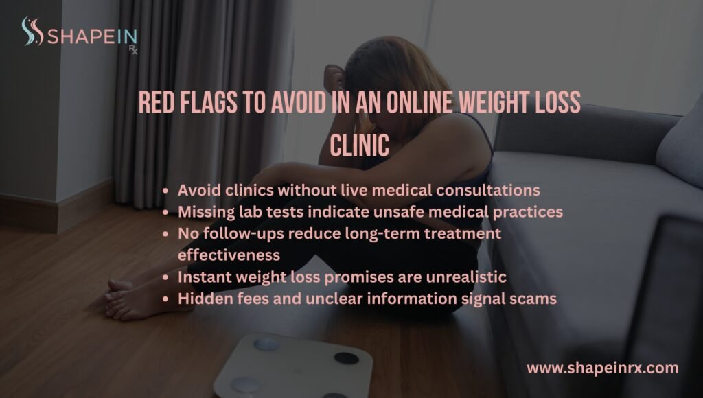 Red Flags to Avoid in an Online Weight Loss Clinic Red Flags to Avoid in an Online Weight Loss Clinic