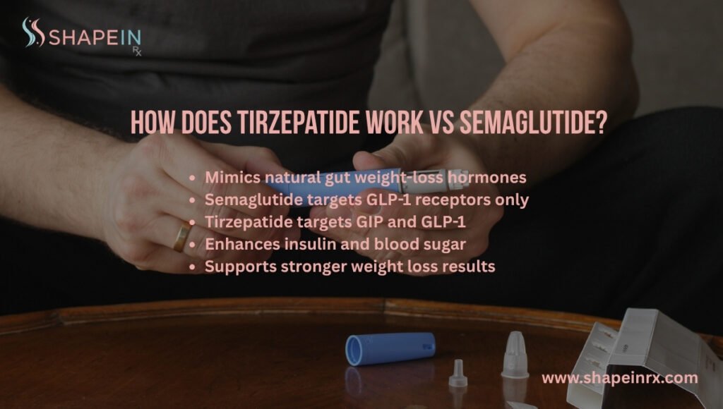 How does Tirzepatide Work vs Semaglutide?