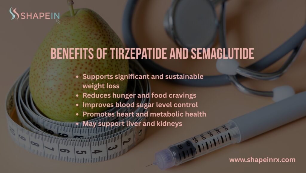 Benefits of Tirzepatide and Semaglutide
