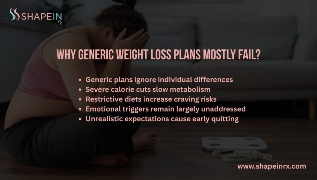 Why Generic Weight Loss Plans Mostly Fail Why Generic Weight Loss Plans Mostly Fail