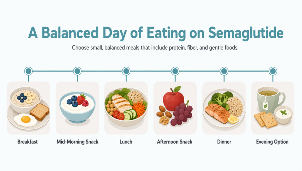 A Balanced Day of Eating on Semaglutide A Balanced Day of Eating on Semaglutide