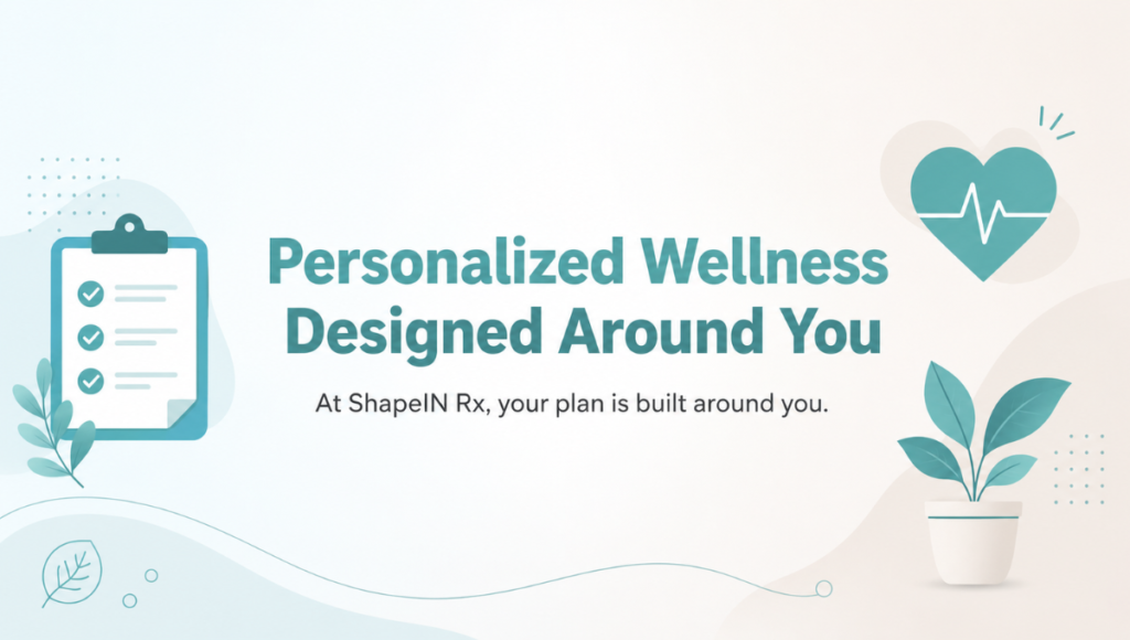 ShapeIN Rx- Personalized Wellness Designed Around You ShapeIN Rx- Personalized Wellness Designed Around You