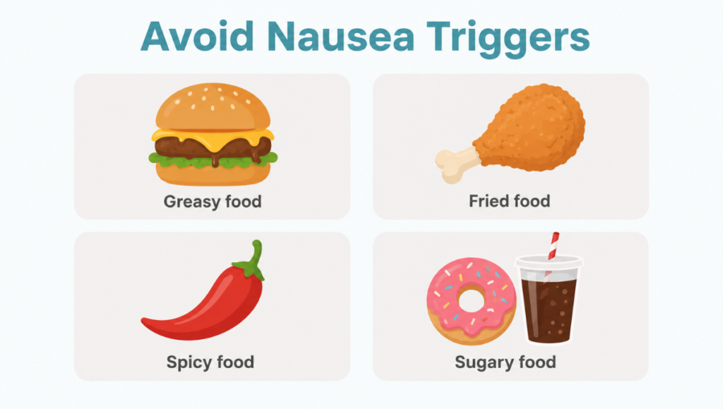 Avoid Nausea Triggers