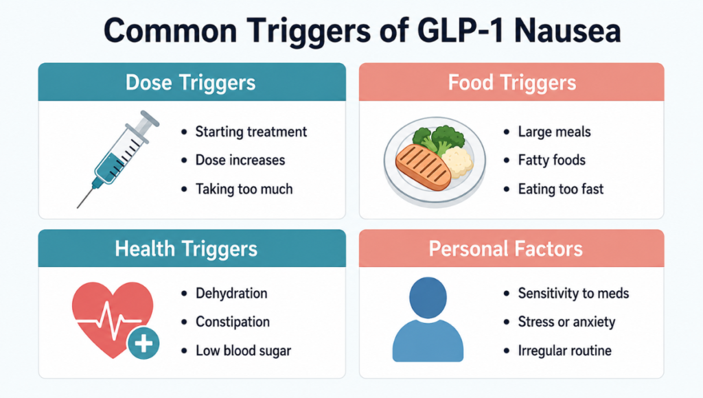 Common Triggers of GLP-1 Nausea
